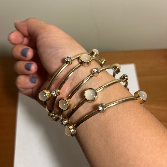 Loft bangle bracelets with shiny stones - Picture 1 of 4